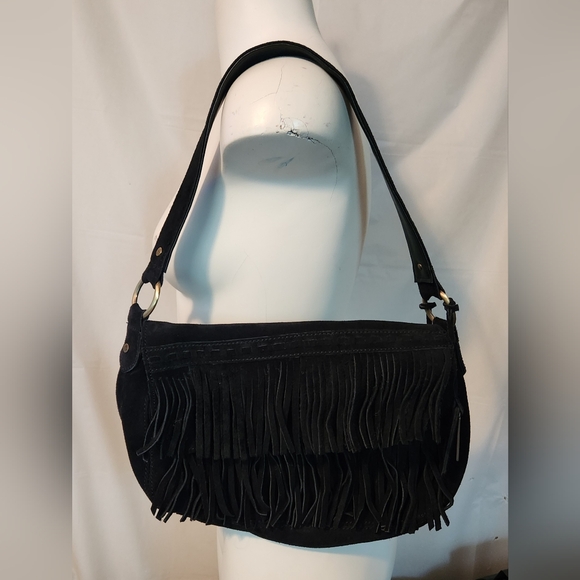 Guess Leather Suede Black Purse - Picture 1 of 15